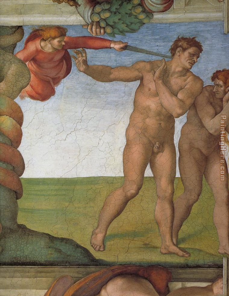 Michelangelo Buonarroti Genesis The Fall and Expulsion from Paradise The Expulsion